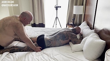 Bareback Massage and Fuck with the Bear!