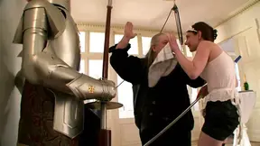 Hotty German sub gets her ass vibrated in BDSM play