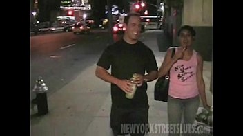 Puerto Rican slut Arlene gets fucked behind building in Washington Heights, N.Y. late night part 1