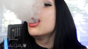 Cum to my big glossy seduction and big hookah smoke!