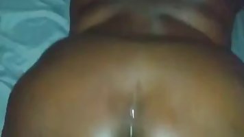 Amateur big ass black wife gets fucked and cumspreyed by BBC