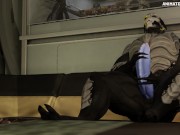 Male Turian Muscle Hyper Growth Animation
