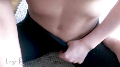 Fit Babe in Yoga Pants Gets Fucked While Working Out - Cumshot - Layla Ray