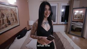 step sister caught me in the shower! - i m going to use your face until i cum. facesitting.