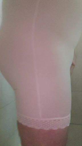 pantyhose and garter belt.