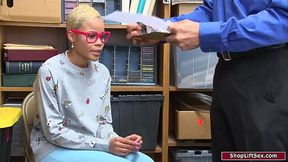 Ebony babe dominated by an horny officer