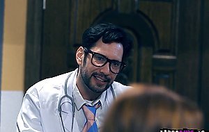 Doctor fingering Siri Dahls sweet muffin and makes her so wet