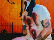 Zombie Ghostface Cosplay Amateur Masturbation Video