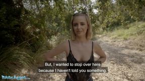 Public Porn Cute Spanish Blonde Lya Missy Fucked in the Forest