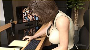 Horny Dana Showing Her Beautiful Boobs In Office