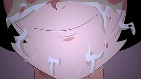 Videl Threesome / Facial - Animation (No Audio)