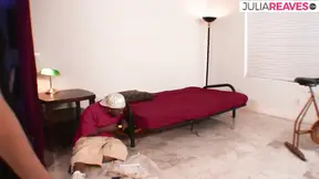 White chick's tight snatch gets banged by black monster cock