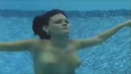 Sexy girl drowning underwater