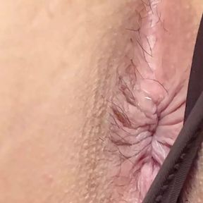 Anal close up cum