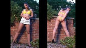 19yo Korri Tan Pantyhose White Mini Skirt WMV 1280X720