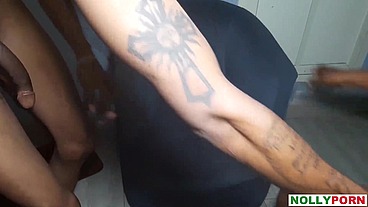 Tall Lizzy Got Sucked and Fucked By Popular Nigerian Porn Star Strawberry Tripsy