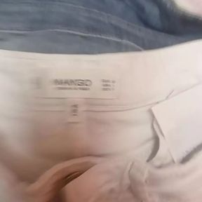 Cum on jeans