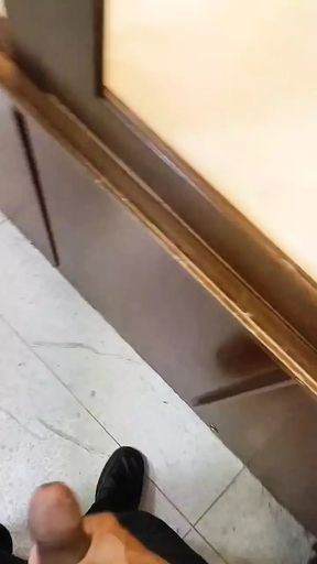 masturbating in art gallery