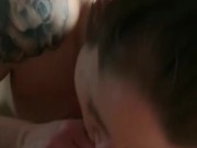 Cruel milf ruins orgasm with blow job.