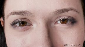 Close Up Eye and Eyelash Fetish - Mari Merlowe 4K