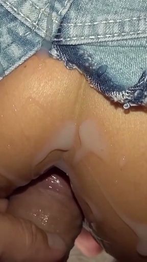 My stepbrother's fat cock is deep in my ass after the cum party   Clip 2