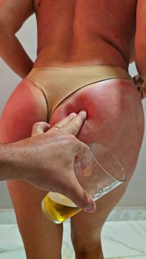 I took a lot of sunscreen on my big ass, and this was the result.