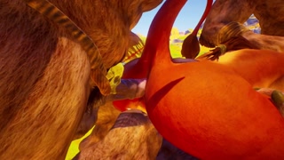 3d furry monster for 1 furry girl