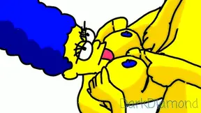 Marge Simpson Anime Anal Adventure With Horny Cartoon Lover