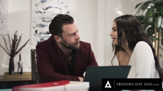 MODERN-DAY SINS - PAWG Client Violet Starr Keeps Getting Rough Fucked After His WIFE Comes Home!