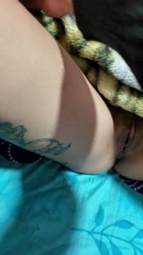 My stepcousin wakes up with my fingers in her pussy + CumFace - AllUCanEat