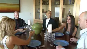 Dinner Party Quietly Transforms Into Steamy All-Holes Sex Orgy Night