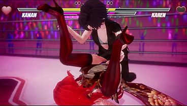 Lesbian Battle [ BDSM Hentai Game ] Ep.2 LESBIAN TOMBOY defeated had to SQUIRT NON STOP on a BONDAGE device !