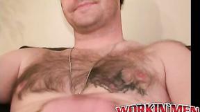 ”Thug stud smokes before grabbing shaft to masturbate solo”