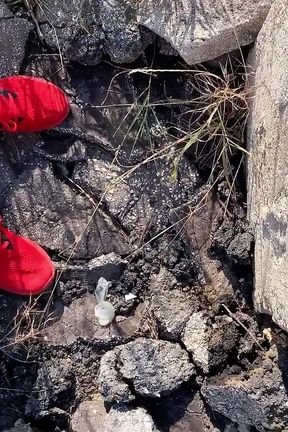 Eating Cum of Black Straight Friends Used Condom I Found After His Fuck