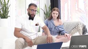 Petite Redhead Katerina DeVille Needs Tech Support Help & Gets Ravaged Hardcore