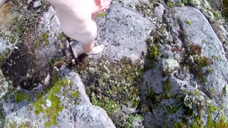 Exploring the Nature #5 - Massive cumshot outside in the sun. Cum all over!