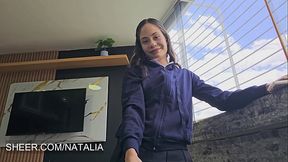 Cheating blonde girlfriend rides best friend in doggystyle