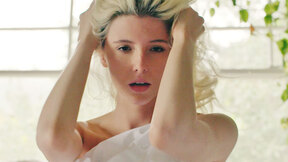 Petite Asian MILF Cara Pin exposing hot body while posing in sexy lingerie