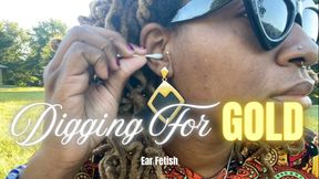 Temptress Mango is Digging for Gold - Ear Wax Fetish
