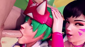 Kiriko Sucking That Cock so Hard That it Cums All Over her Face