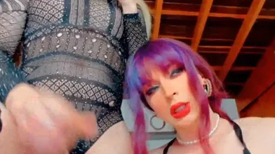 Shemale Fucks Another Shemale With A Huge Cock