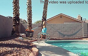 Big boobs bikini blondes fucking the pool guy