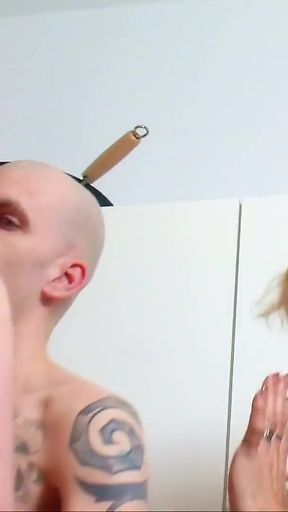 Thrilling moment from &quot;German Mature Joins old Wife and Big Dick Husband in Threesome&quot;