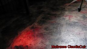 une seance bdsm au donjon avec soumis gregoupaddle, fessee, cire, pinces, ...