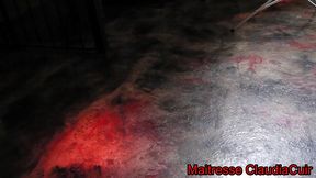 une seance bdsm au donjon avec soumis gregoupaddle, fessee, cire, pinces, ...