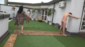 LILY DUPONT : WRAPPING AND WHIPPING FOR DEVOTO SLAVE