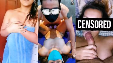 Tiktok towel drop step brot teases tiny tits with your niece