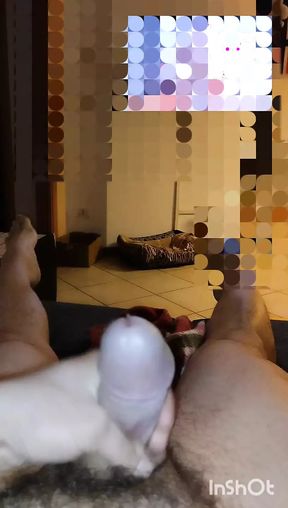With one hand I jerk off, with the other I film