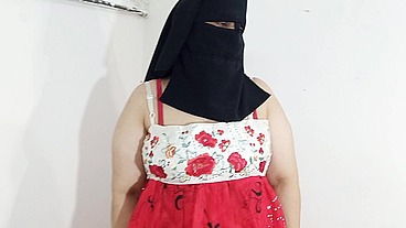 Gorgeous Bbw Exposes her BIG ASS with Big Boobs under Red Bra and Red Maxi on Christmas for New Year