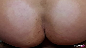 Cheating German housewife takes big cock in public elevator